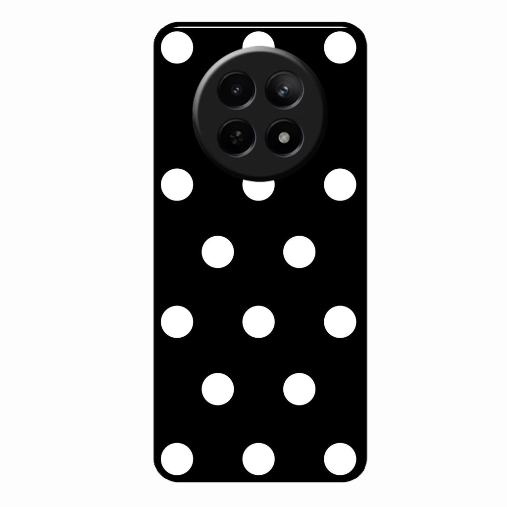 Classic Polka Dot Glass Phone Case for Realme 12X 5G