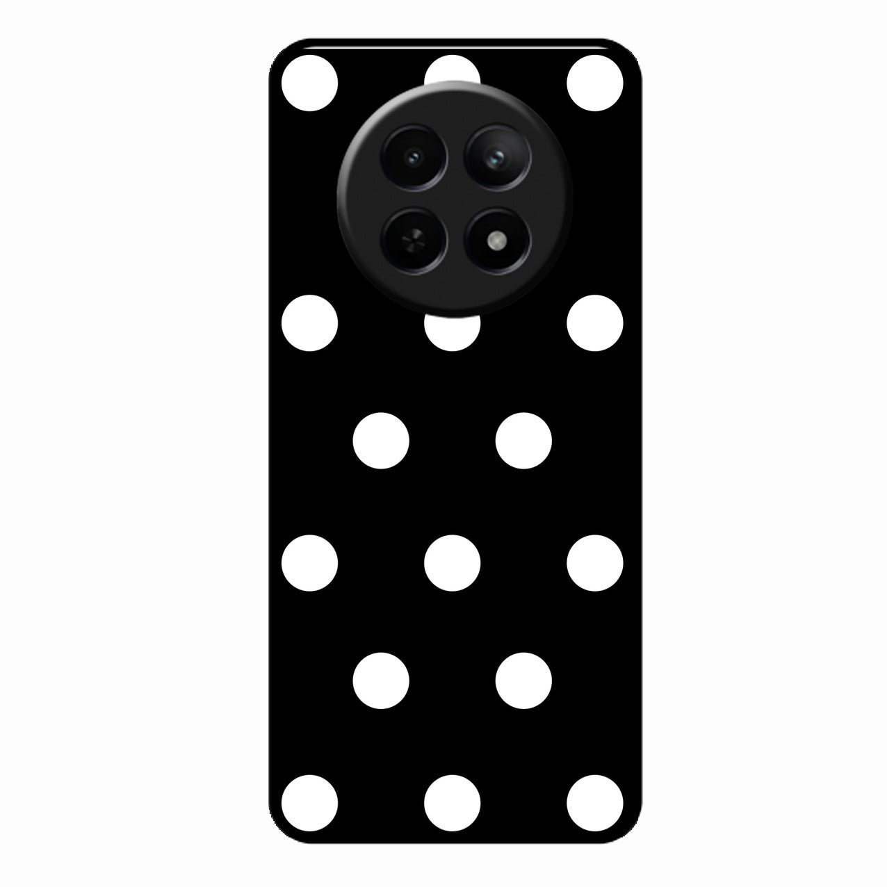 Classic Polka Dot Glass Phone Case for Realme 12X 5G