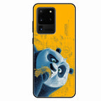 Cute Panda Sketch Premium Glass Phone Case for Samsung Galaxy S20 Ultra
