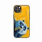 Cute Panda Sketch Premium Glass Phone Case for iPhone 13 mini