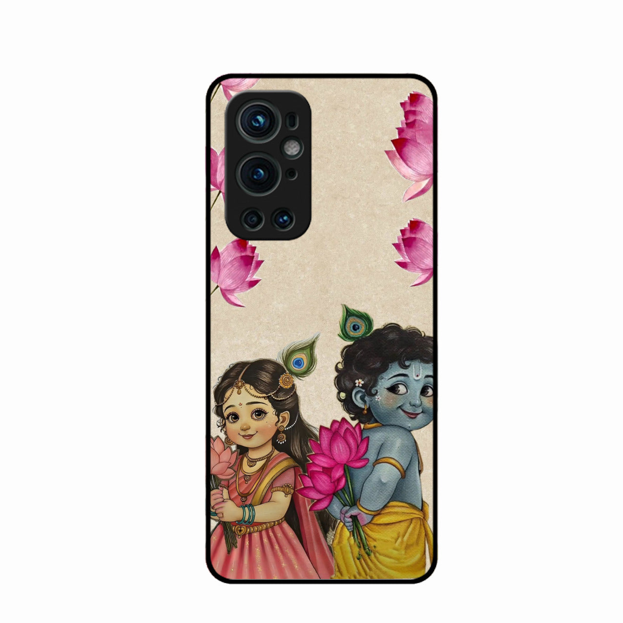Krishna Eternal Lotus Glass Case for Oneplus 9 Pro 5G