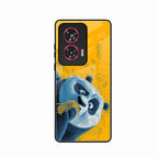Cute Panda Sketch Premium Glass Phone Case for Motorola G96 5G