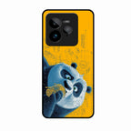 Cute Panda Sketch Premium Glass Phone Case for Realme Gt 7 Pro