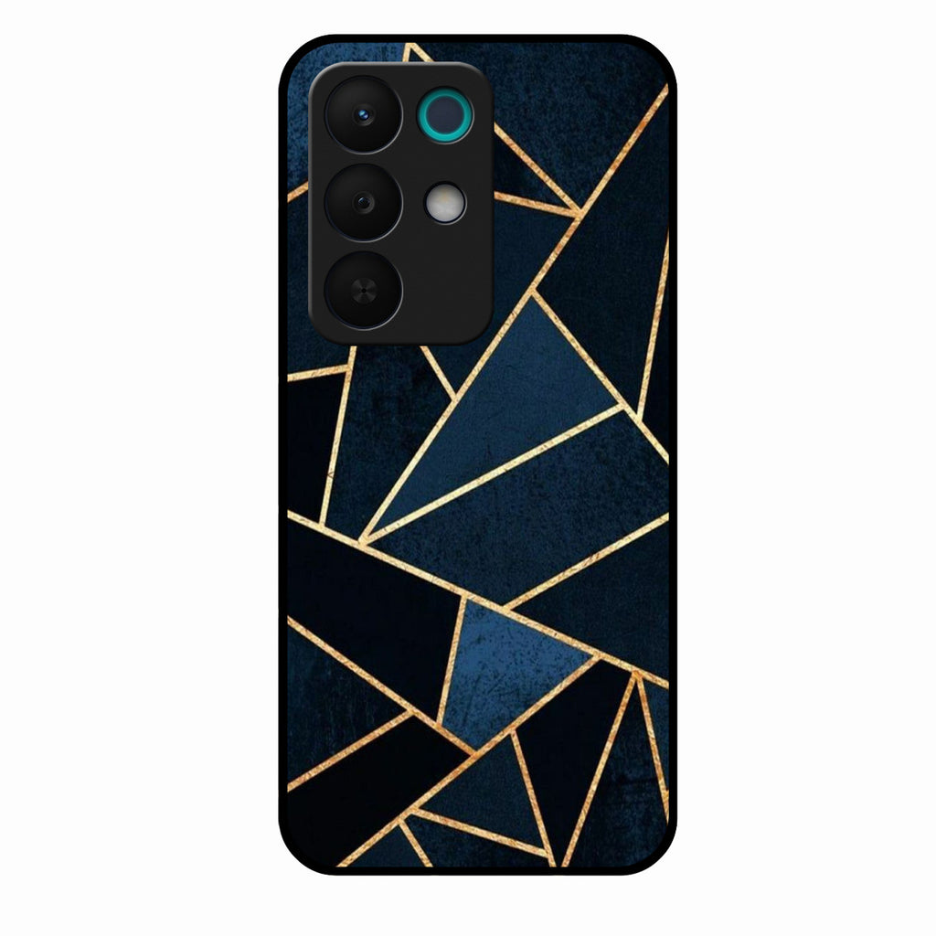 Midnight Gold Geometric Premium Glass Phone Case for Realme 15X 5G