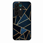 Midnight Gold Geometric Premium Glass Phone Case for Realme 15X 5G