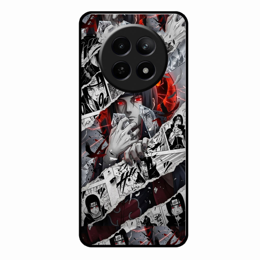 Itachi Uchiha Manga Collage Glass Phone Case for Realme 12X 5G