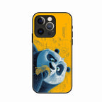Cute Panda Sketch Premium Glass Phone Case for iPhone 14 Pro Max