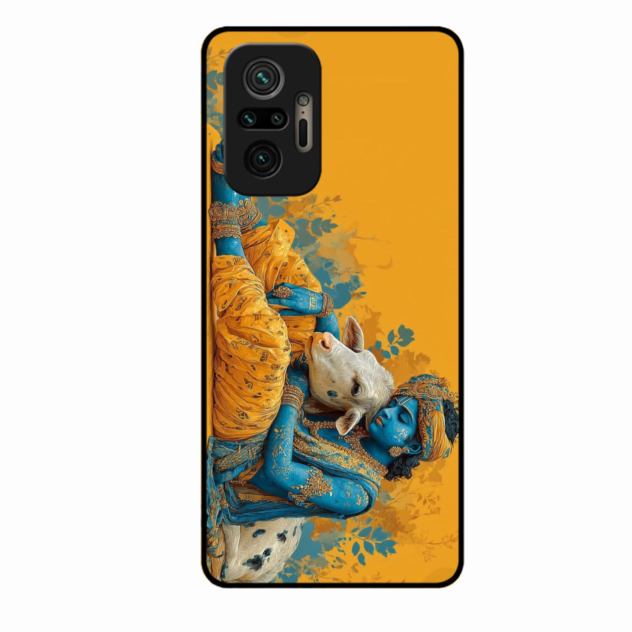 Divine Krishna Gopal Premium Glass Phone Case for Redmi Note 10 Pro