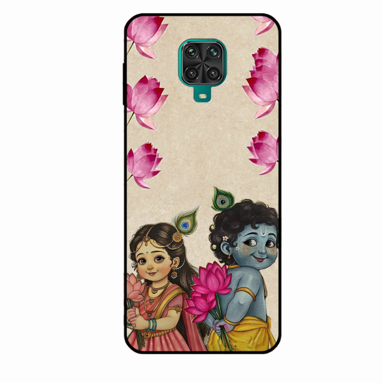 Krishna Eternal Lotus Glass Case for Redmi Note 9 Pro