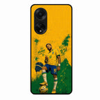 Golden Striker Glass Phone Case for Oppo F23 5G