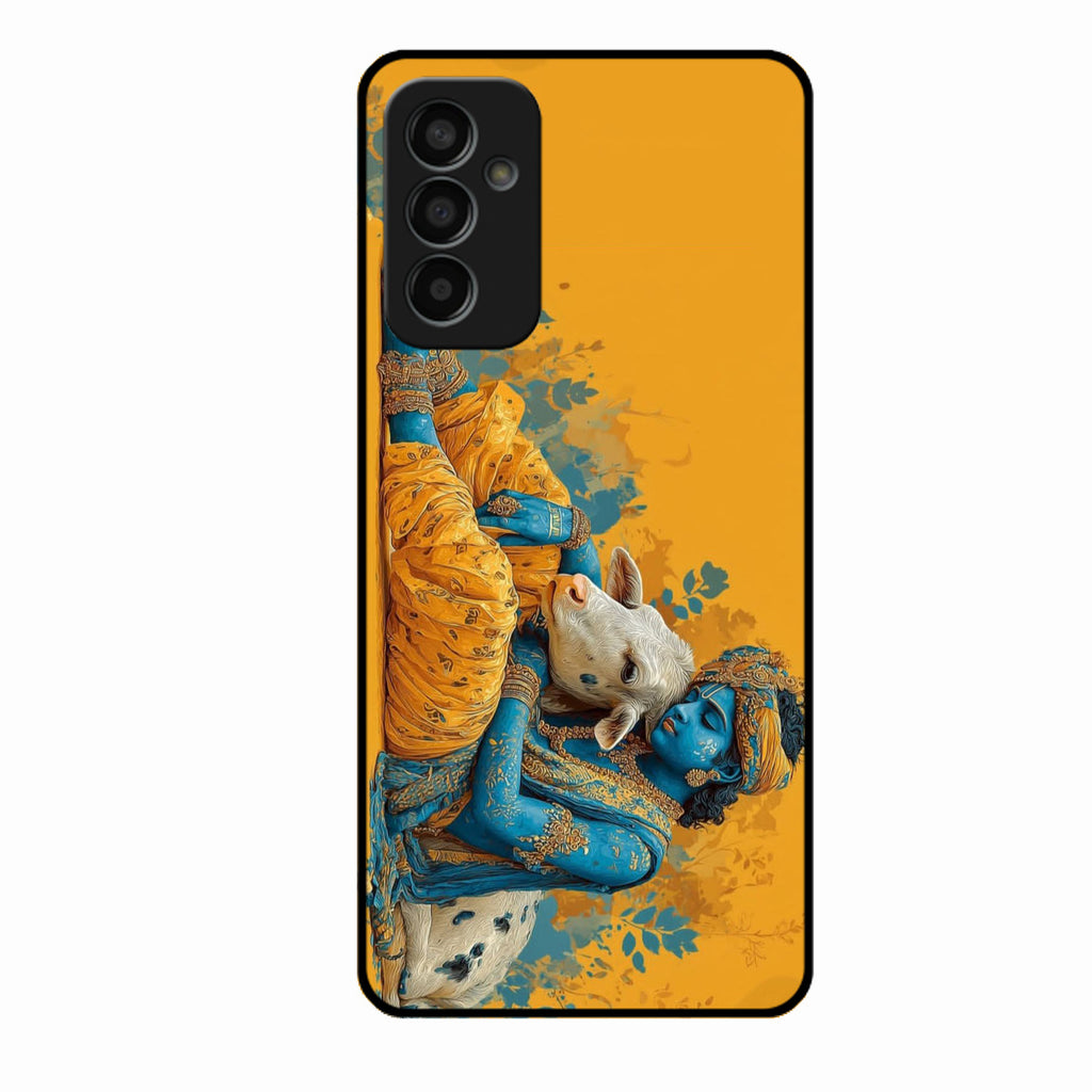 Divine Krishna Gopal Premium Glass Phone Case for Samsung Galaxy F15 5G