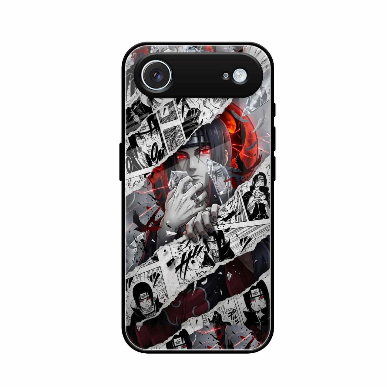 Itachi Uchiha Manga Collage Glass Phone Case for iPhone Air