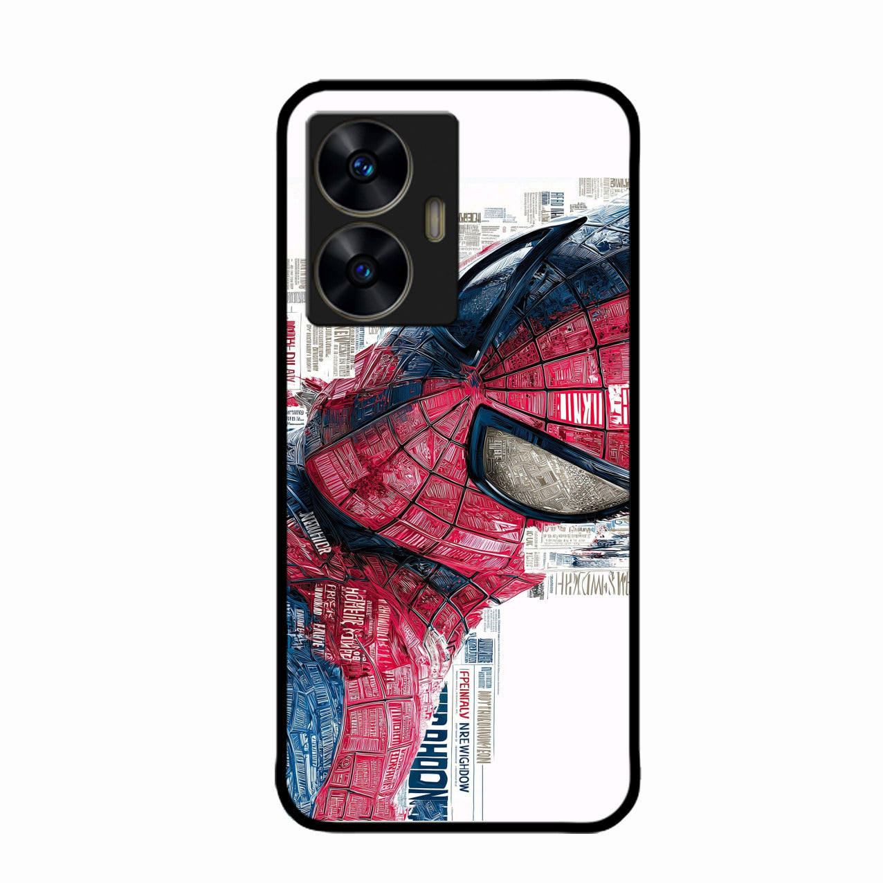 Red Blue Web Hero Glass Phone Cover for Realme C55