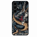 Midnight Dragon Glass Phone Case for Samsung Galaxy S25 FE 5G