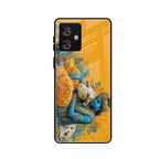Divine Krishna Gopal Premium Glass Phone Case for Motorola G54 5G