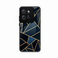 Midnight Gold Geometric Premium Glass Phone Case for Motorola Edge 50