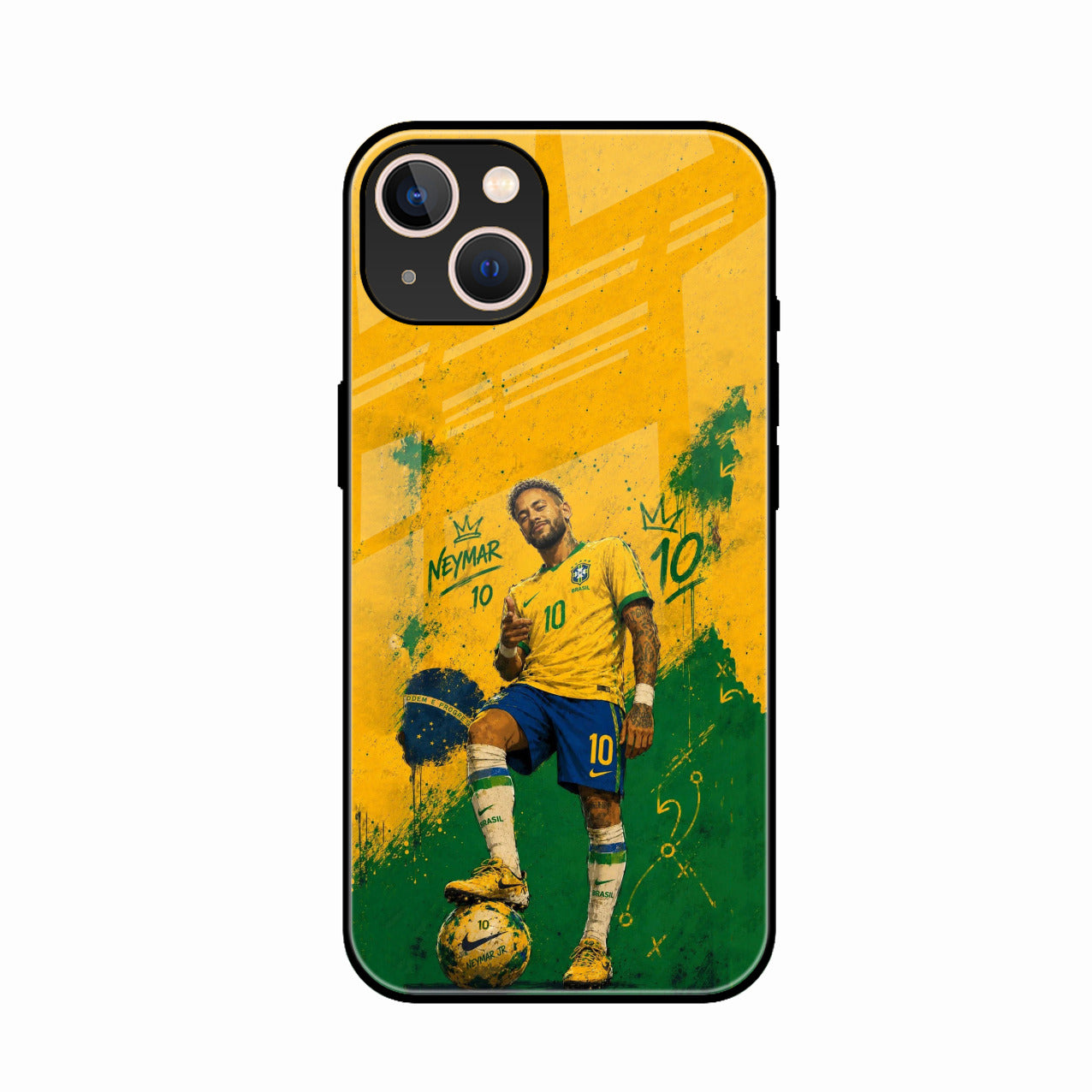 Golden Striker Glass Phone Case for iPhone 14