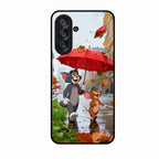 Rainy Day Cartoon Glass Phone Case for Samsung Galaxy A26 5G