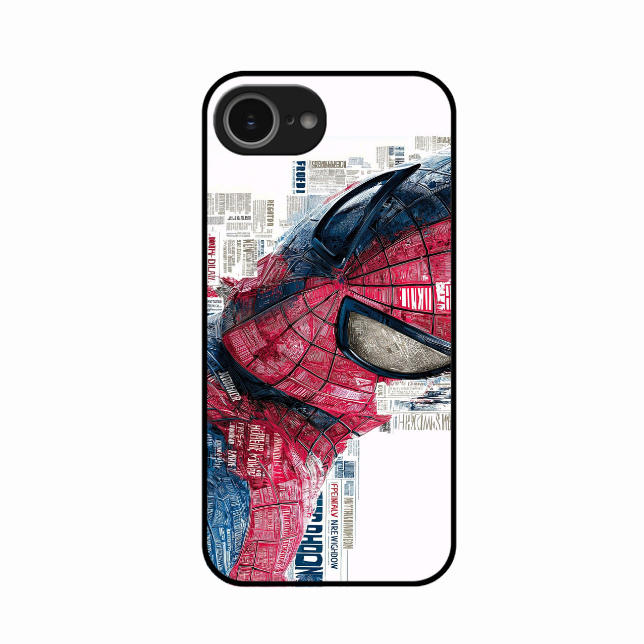 Red Blue Web Hero Glass Phone Cover for iPhone 16e