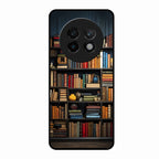 Colorful Bookshelf Art Glass Case Cover for Realme 13 Plus 5G