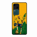 Golden Striker Glass Phone Case for Vivo V30 5G