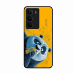Cute Panda Sketch Premium Glass Phone Case for Realme C75 5G