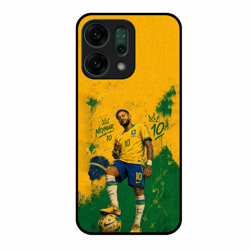 Golden Striker Glass Phone Case for Oppo Reno 14 5G