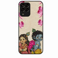 Krishna Eternal Lotus Glass Case for Samsung Galaxy M33 5G