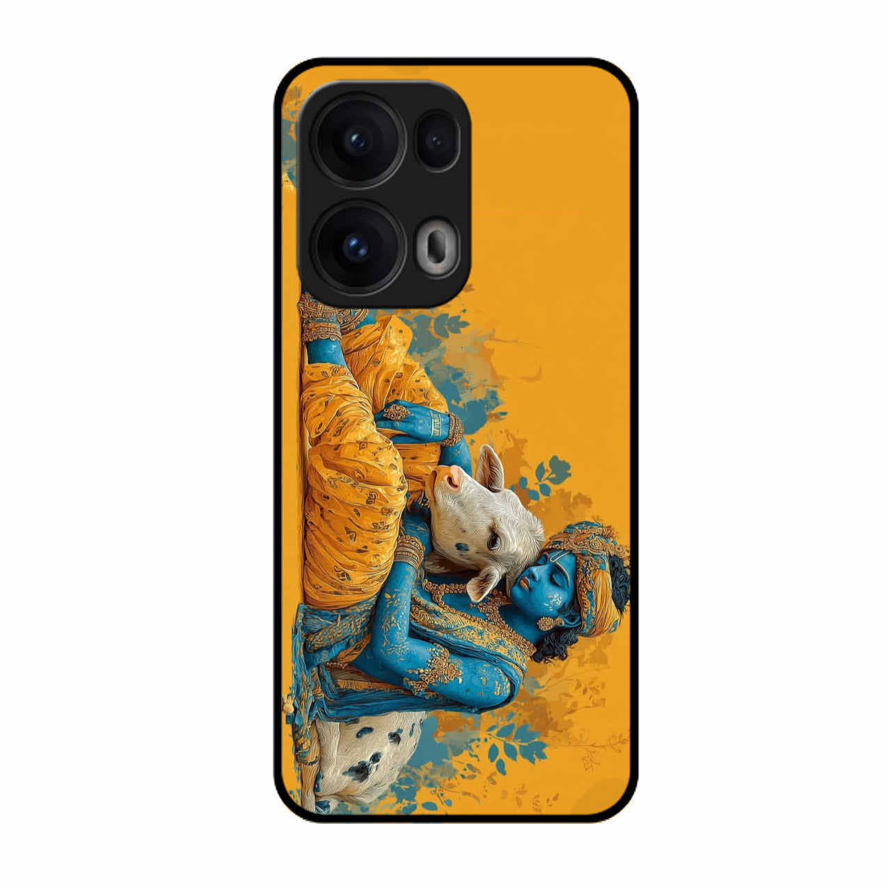 Divine Krishna Gopal Premium Glass Phone Case for Oppo Reno 13 Pro 5G