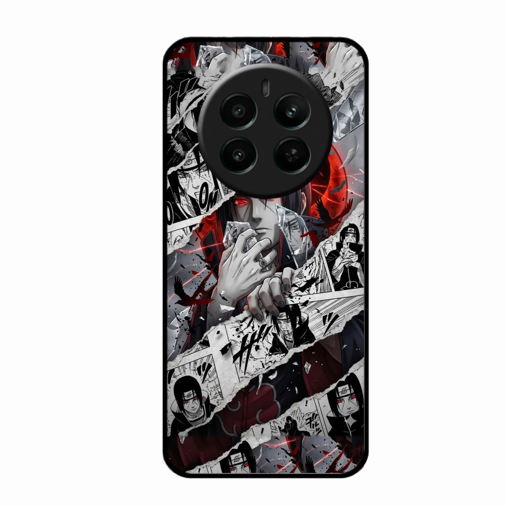 Itachi Uchiha Manga Collage Glass Phone Case for Realme Narzo 70 5G
