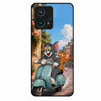 Cartoon Scooter Adventure Premium Glass Phone Case for Realme 9 Pro Plus 5G