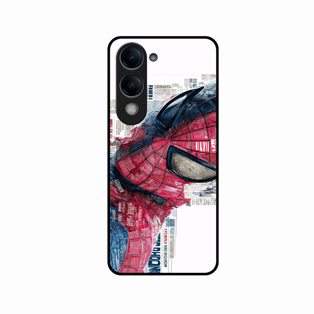 Red Blue Web Hero Glass Phone Cover for iQOO Z10 Lite