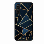 Midnight Gold Geometric Premium Glass Phone Case for Samsung Galaxy F54 5G