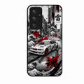 Japanese Wave Drift Racing Premium Glass Phone Case for Samsung Galaxy A54 5G