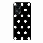 Classic Polka Dot Glass Phone Case for Oppo A58