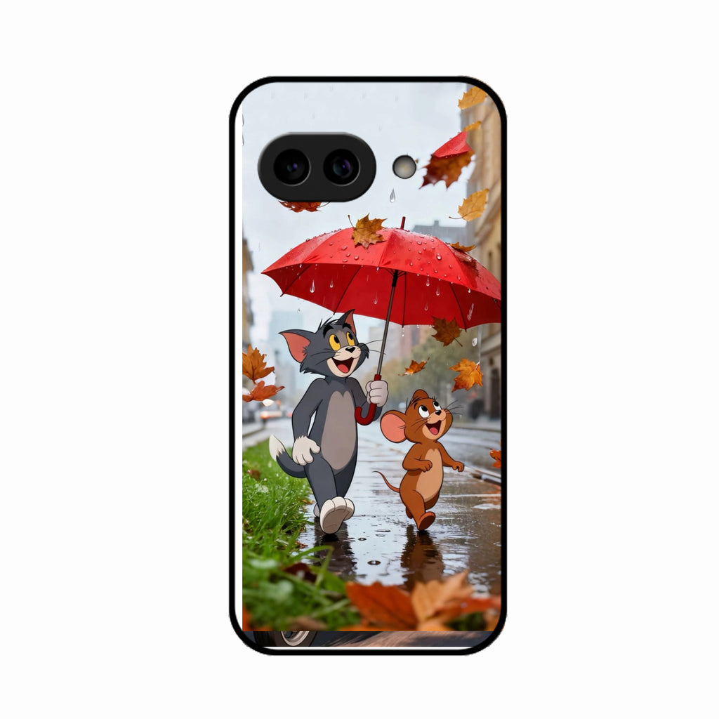 Rainy Day Cartoon Glass Phone Case for Google Pixel 10A 5G
