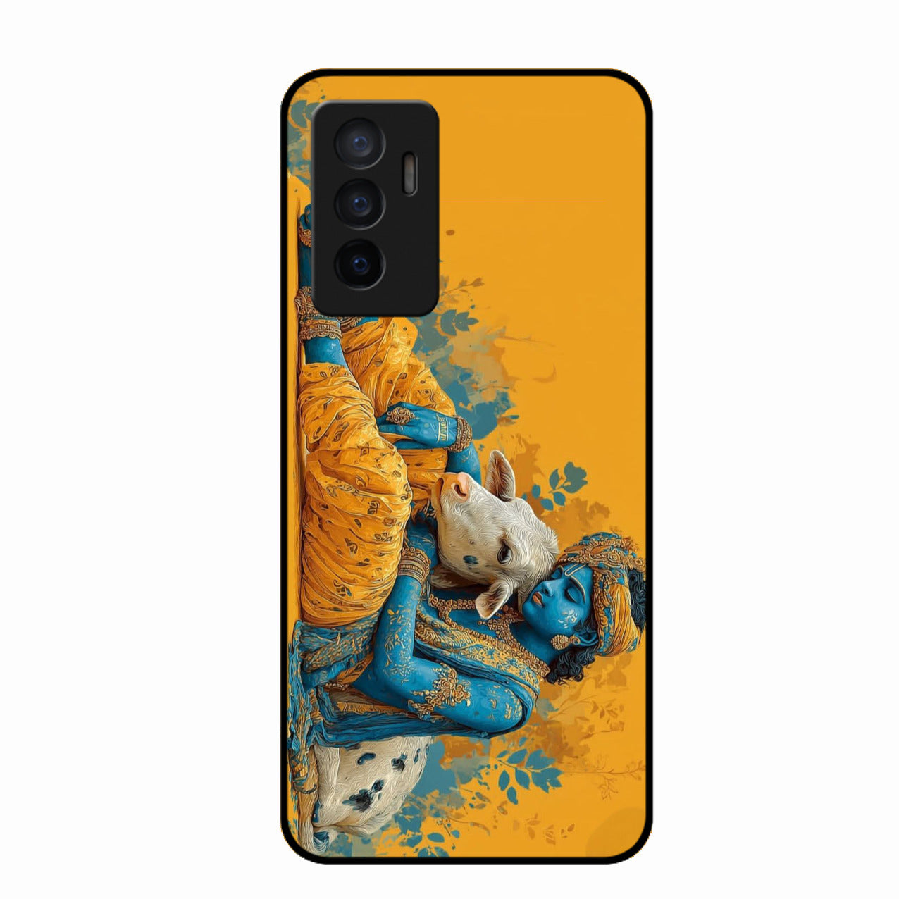 Divine Krishna Gopal Premium Glass Phone Case for Vivo Y75 4G