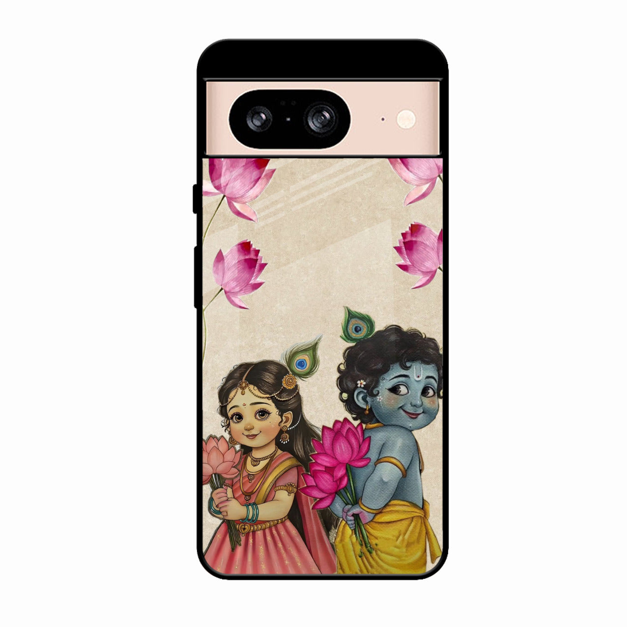 Krishna Eternal Lotus Glass Case for Google Pixel 9 Pro 5G