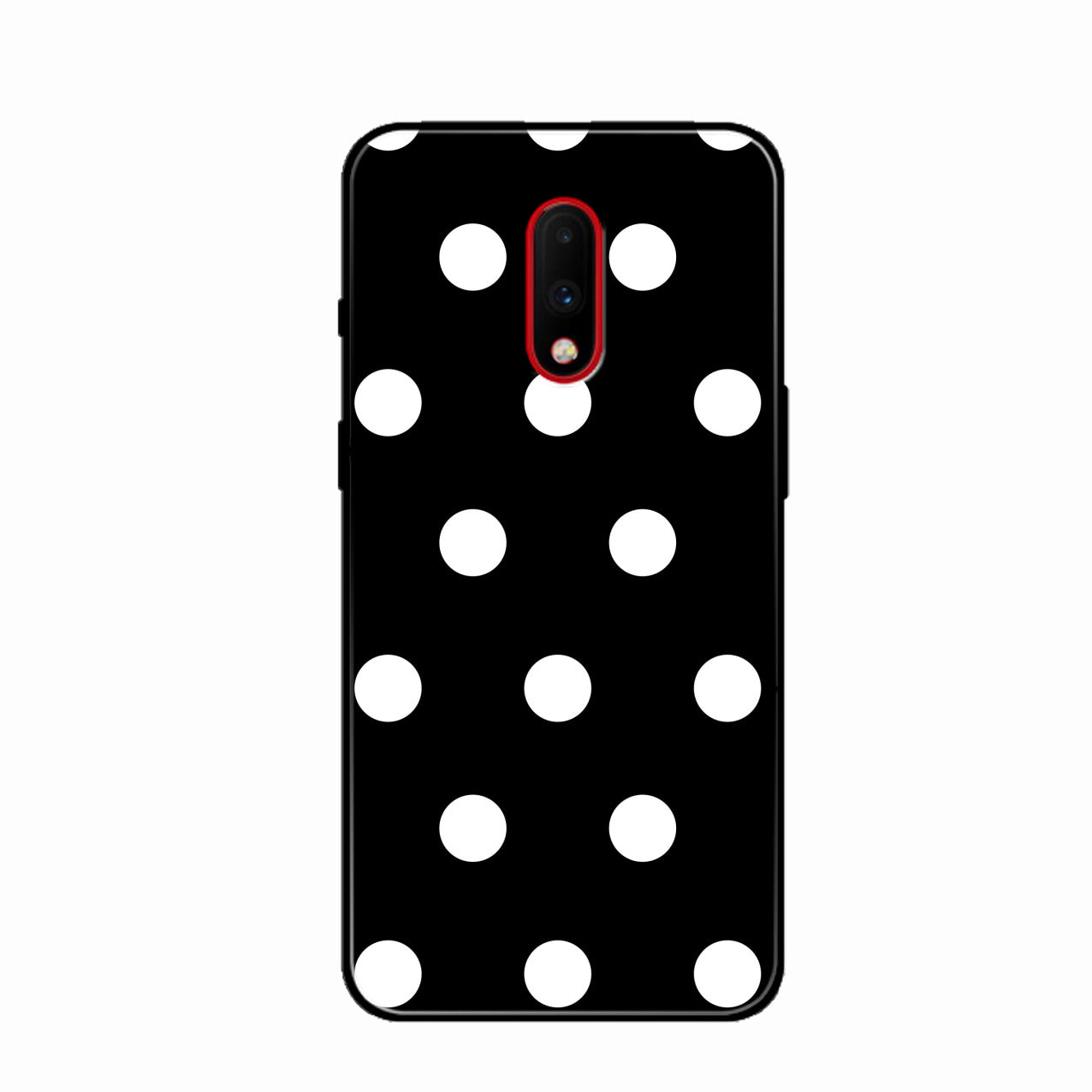 Classic Polka Dot Glass Phone Case for Oneplus 7