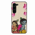 Krishna Eternal Lotus Glass Case for Samsung Galaxy S23 Plus 5G