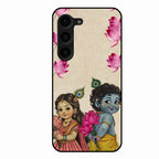 Krishna Eternal Lotus Glass Case for Samsung Galaxy S23 Plus 5G