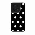 Classic Polka Dot Glass Phone Case for Oppo Reno 8 5G