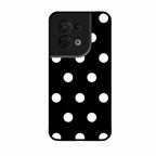 Classic Polka Dot Glass Phone Case for Oppo Reno 8 5G