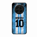Blue Stripes Number 10 Football Glass Phone Case for Realme P1 5G