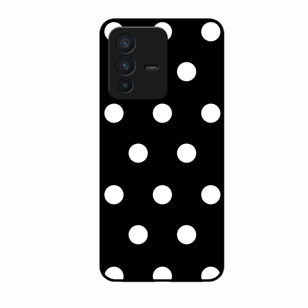 Classic Polka Dot Glass Phone Case for Vivo V23 5G