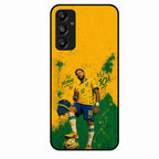 Golden Striker Glass Phone Case for Samsung Galaxy M14 5G