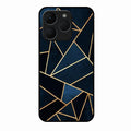 Midnight Gold Geometric Premium Glass Phone Case for Realme 15T 5G