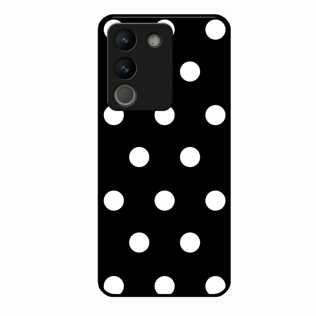 Classic Polka Dot Glass Phone Case for Vivo Y200 5G