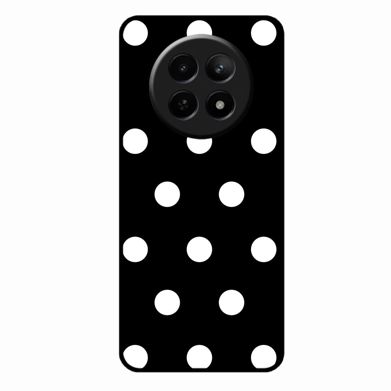 Classic Polka Dot Glass Phone Case for Realme 12 5G