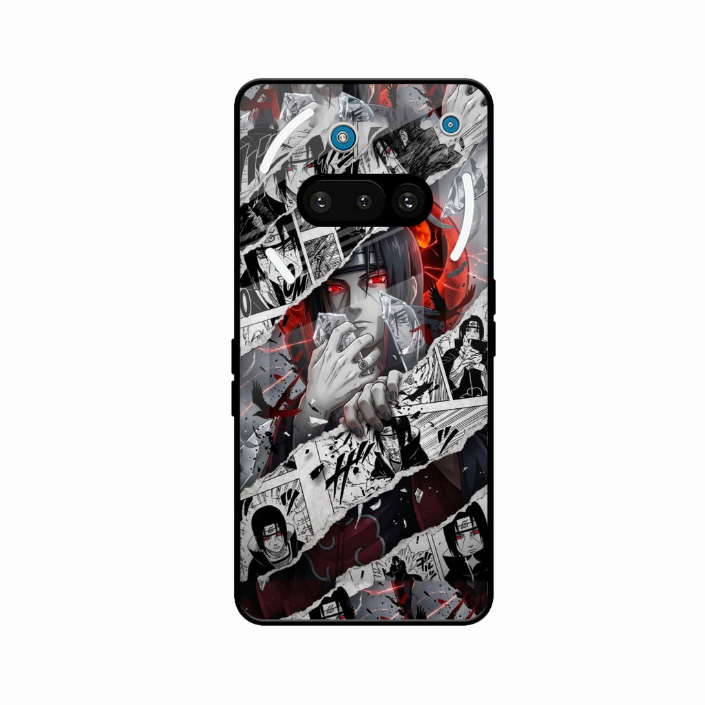 Itachi Uchiha Manga Collage Glass Phone Case for Nothing Phone 3a